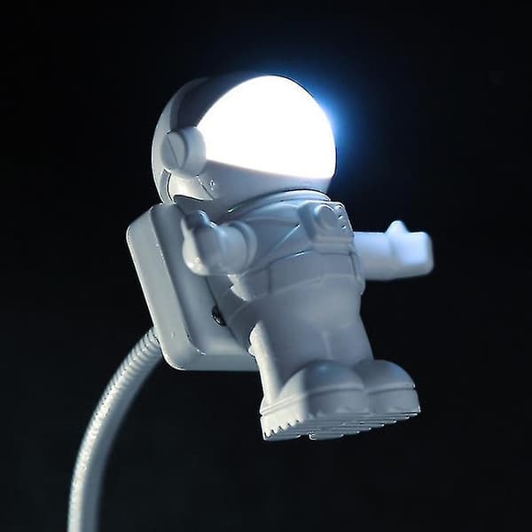 USB Astronaut Natlampe LED Computer Bordlampe Computer Skrivebord Små Ornamenter