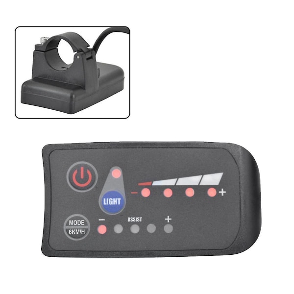 S810 E-cykelmätare LED-display 36V IP65 för Elcykel Elcykelmätare Sm 5+2pin