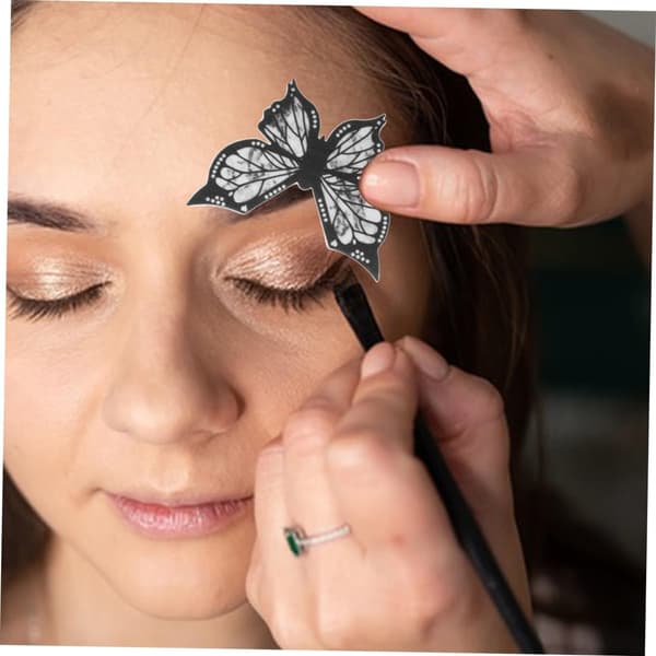 Eyeliner Stencil Sommerfugleformet Makeupværktøj Silikonemateriale til Begyndere