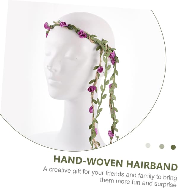 8 st rosenblomma pannband blomma håraccessoarer bröllop hårvin boho accessoarer flicka pannband