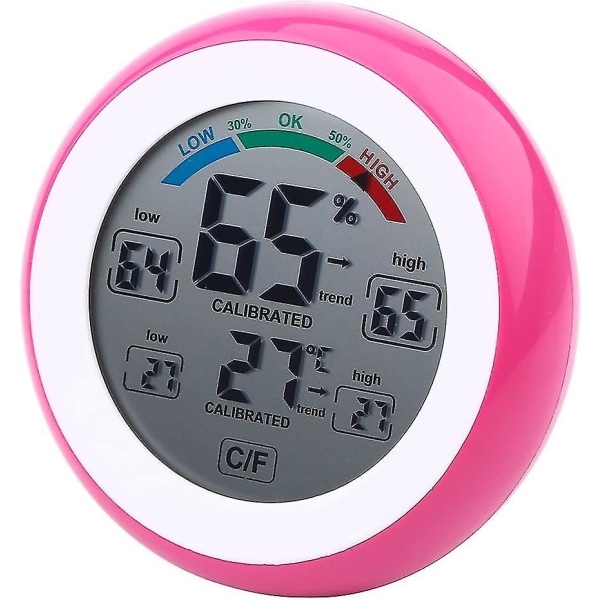 Digitalt Hygrometer Termometer LCD-Skærm / Trådløs Elektronisk Temperatur- og Luftfugtighedsmåler