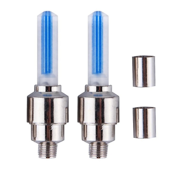 2x LED-lampe Blinkende Dekkventilhette Lys for Bil/Sykkel