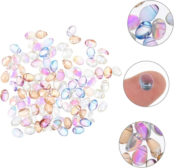 100 stk. Krystal Fe Neglekunst Rhinestones 3D Manicure Diamant Patch