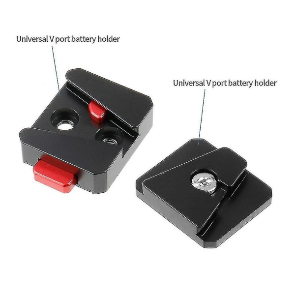 Snabbkoppling för kamera V-fäste Lås Qr-system 1/4 för stativ Monopod