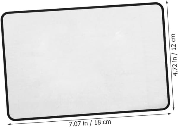3 stk. slanke bærbare PVC-bogsideforstørrelsesglas til læsning, lette forstørrelsesark
