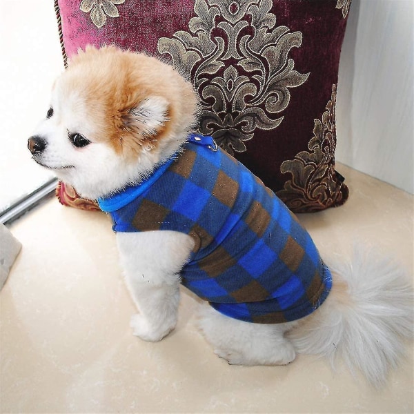 Lämmin fleece-liivi koiran villapaita Leash Ring Pullover -takki