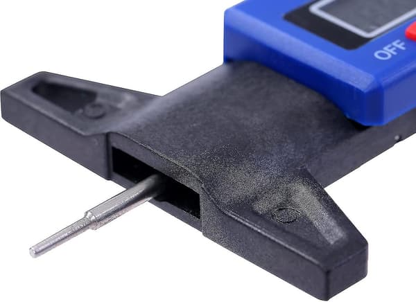 Kolfiber Elektronisk Digital Däckdjupmätare (blå) (1 st)