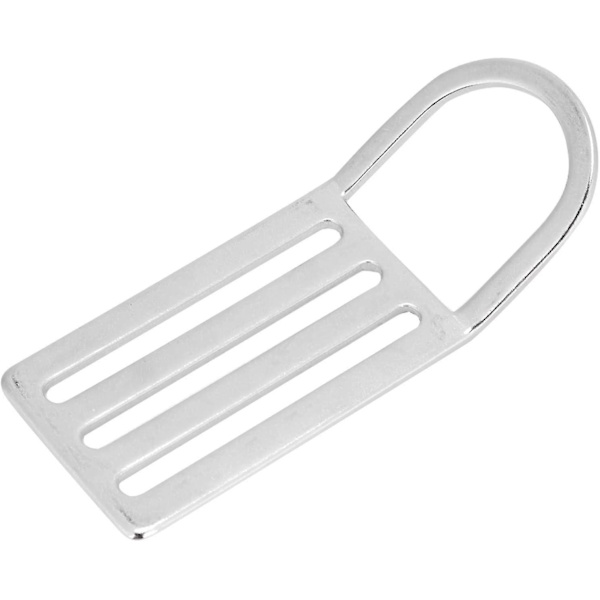 Dykketilbehør, dykke-D-ring i rustfritt stål vektbelteholder glidebryter stopper holder 2 stk sølv