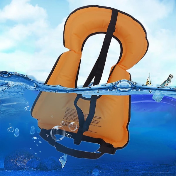 Men Women Snorkeling Inflatable Life Jackets Vest Swim