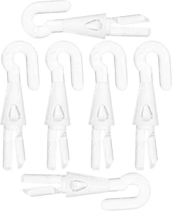 6 stk. erstatningstupper for persiennestav for vertikale persienner, solide stangkoblinger