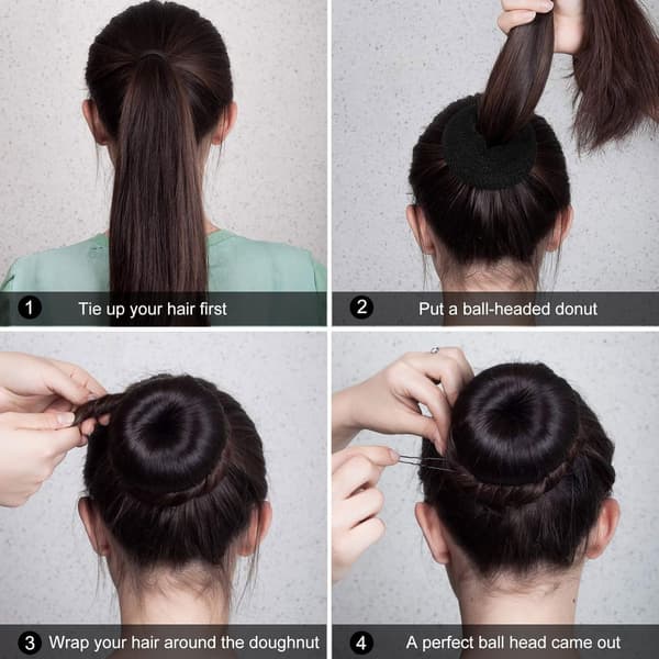 Hår Donut Knold Makers Hårstyling Sæt Hårnåle til Kvinder Piger Ballet Knold Styles Kit