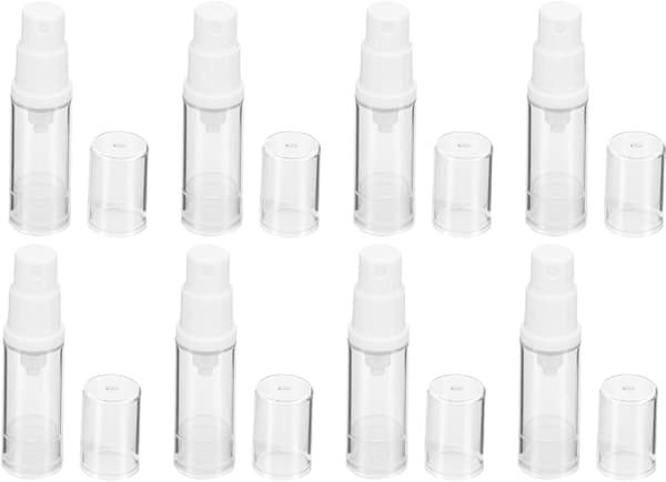 8 st återanvändbara påfyllningsbara dispenserflaskor Små bärbara resesprayflaskor för sminkkosmetika