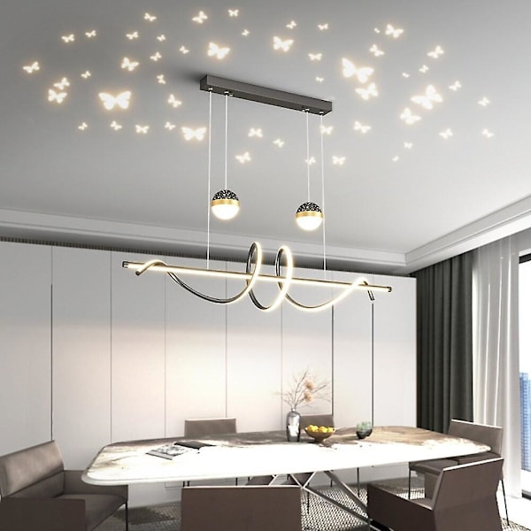 100 cm riippuvalaisin LED-perhonen projektori Pohjoismainen luova