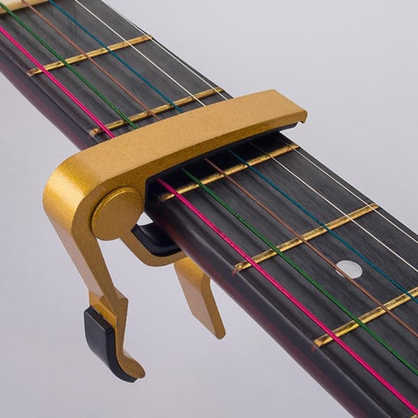 Gitarr Capo 5 st aluminiumlegering med snabbklämspänning för akustisk elgitarr ukulele bas