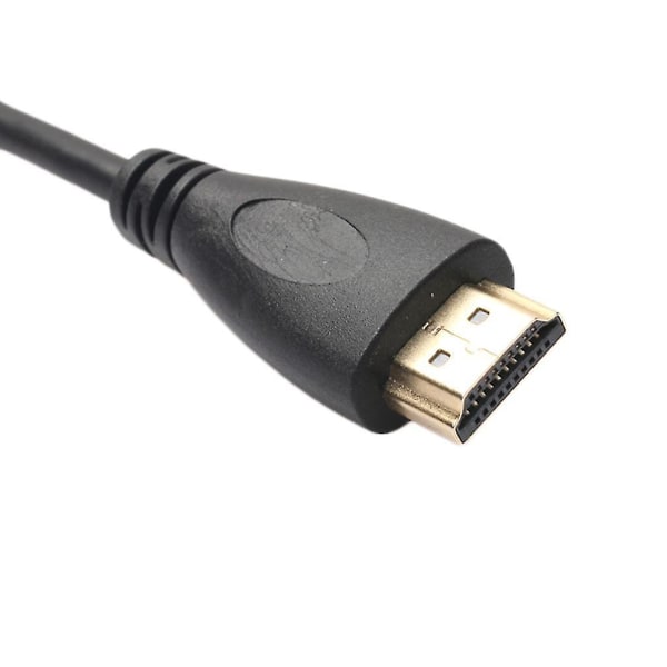 1m guldpläterad HDMI till DVI 24-kabeladapter.