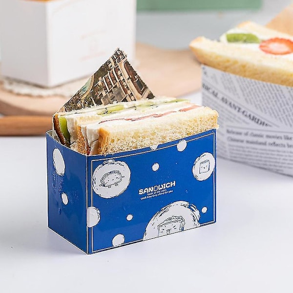 50 st Matpappersförpackningar för Hamburgare, Oljesäkra