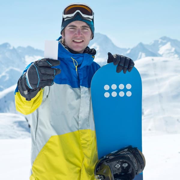 2 ark pålitlig greppdyna spik snowboard greppdyna PVC transparent