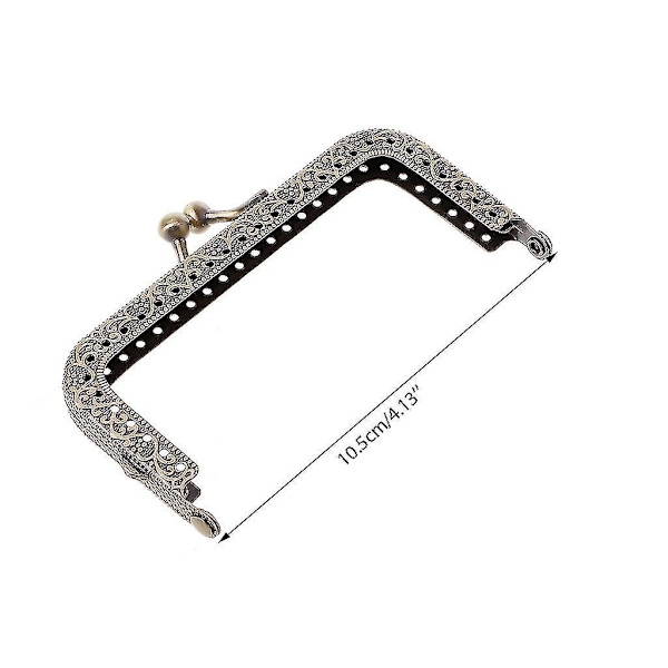 1 st Handväska DIY-Väska Myntväska Metallisk Kyssspänne Ram DIY Hantverk 10,5 cm