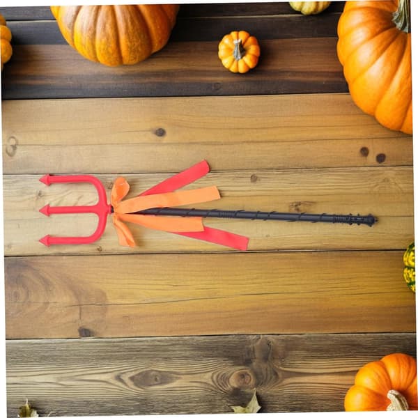2 stk Halloween Trident Rekvisitt Plast Gaffel for Demon Kostyme Tilbehør