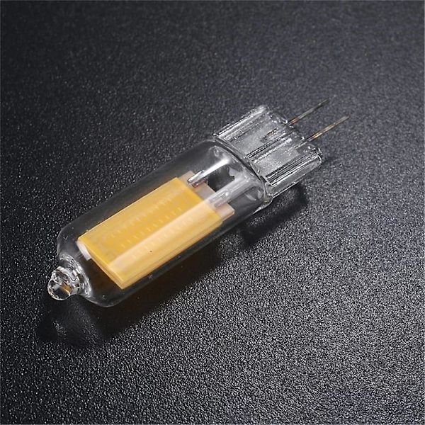 10 st Dimbara Flimmerfri Glas LED G4 COB Glödlampa 3W AC/DC12V
