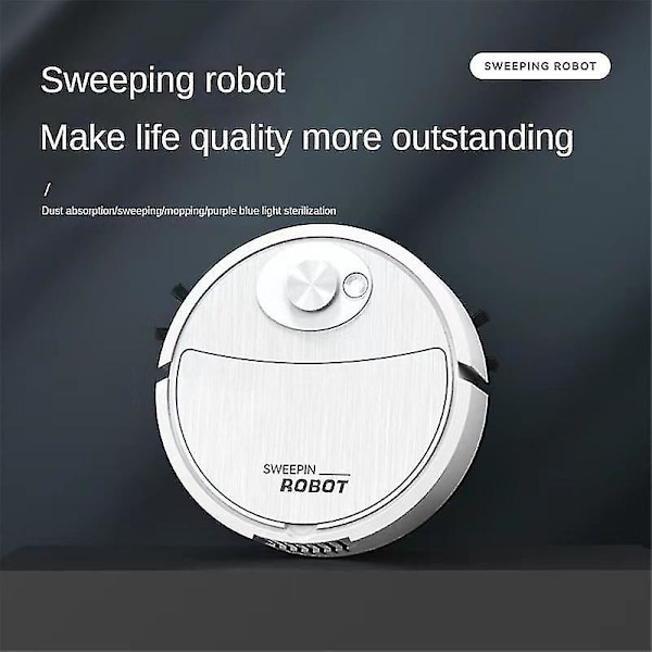 Robotdammsugare och Mopp, Vått & Torrt, Smart Tvättsugare, Trådlös Elektrisk Vattenbehållare A02