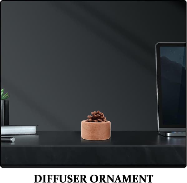 3 stk. naturlig trædiffuser lille rund æterisk olie aromaterapi diffuser