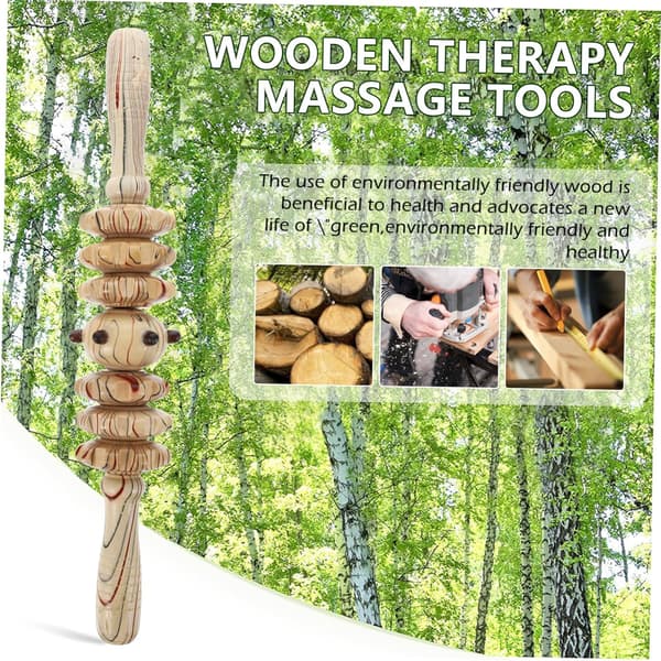 Træmassagevalse til mavemassager Multifunktionel sundhedsbevarende massager