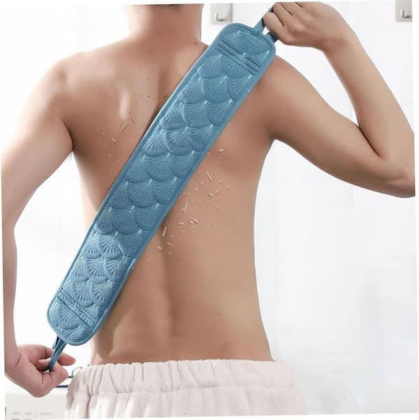 3 st badhandduk exfolierande ryggskrubb badbollar lång duschrem