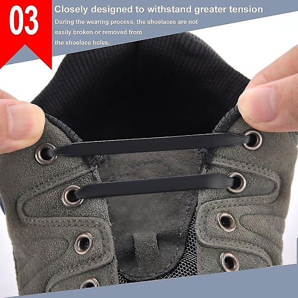 12 stk Elastiske Lateks Sko Lisser Sneaker Stropp