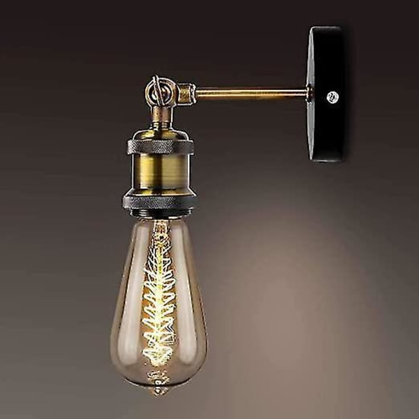 Retro Messing Vægskinne Justerbar Sconce E27 Sokkel