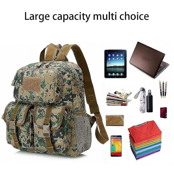 Camouflage Rejsetaske 12L Vandreturs- og Klatrepose