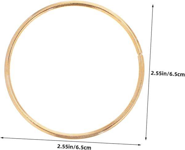 12 st Dreamcatcher Kit DIY Hantverksmaterial Metallbågar för Bröllopskrans Makrame Heminredning