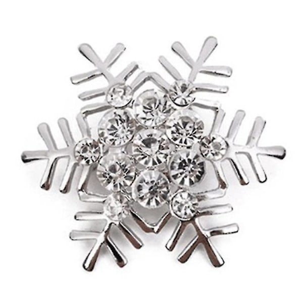 12-pack Serviettring Sølv Snowflake Serviettholder