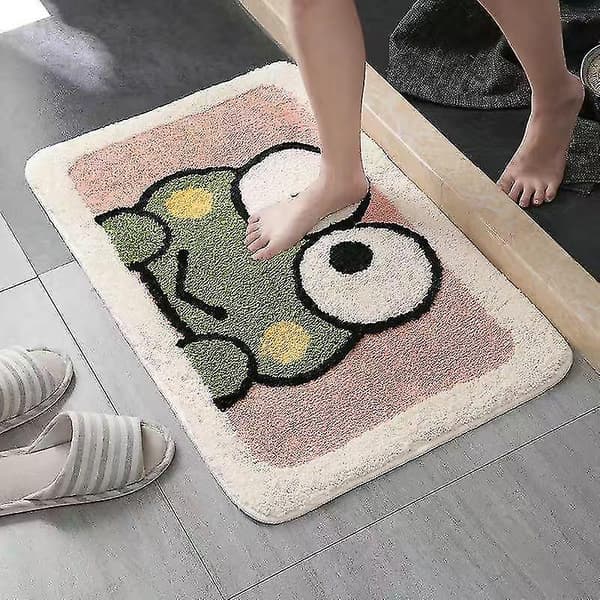 Baderom Absorberende Teppe Hjerteformet Matte 40x60cm Rosa