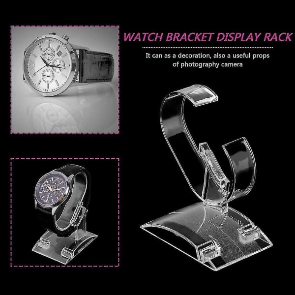 Let gennemsigtigt armbåndsur Display Holder Stand Rack 358f | Fyndiq