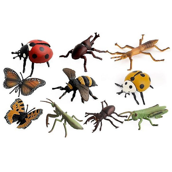 Insektsleksak Vilda Djurvärlden Figurer Modell Insektsfigurer Insektsmodellset Barn Biologi Sc