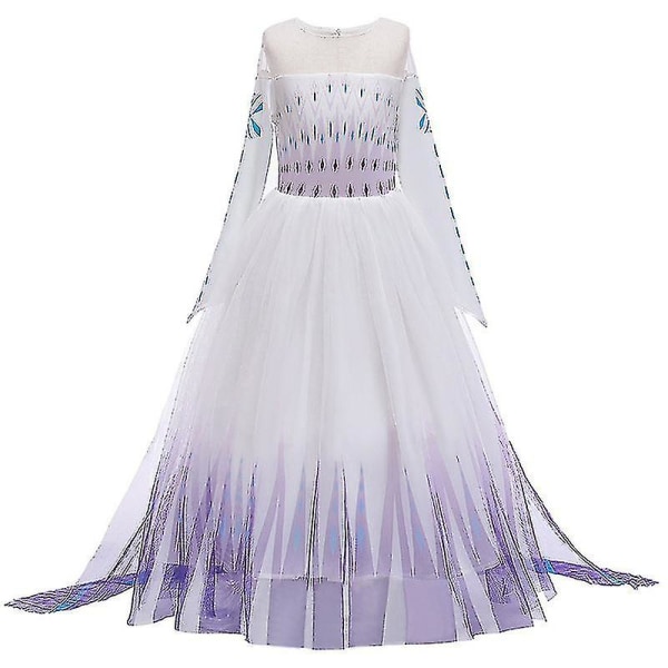 2 Elsa Tulle-ermer Gradert Kostyme Jenter Barn Forestilling Fancy Dre 3-4 Years Purple