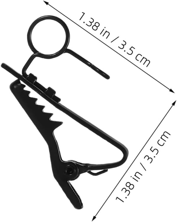 15 stk. Lavalier mikrofonklips erstatningssett metall reversmikrofonklips