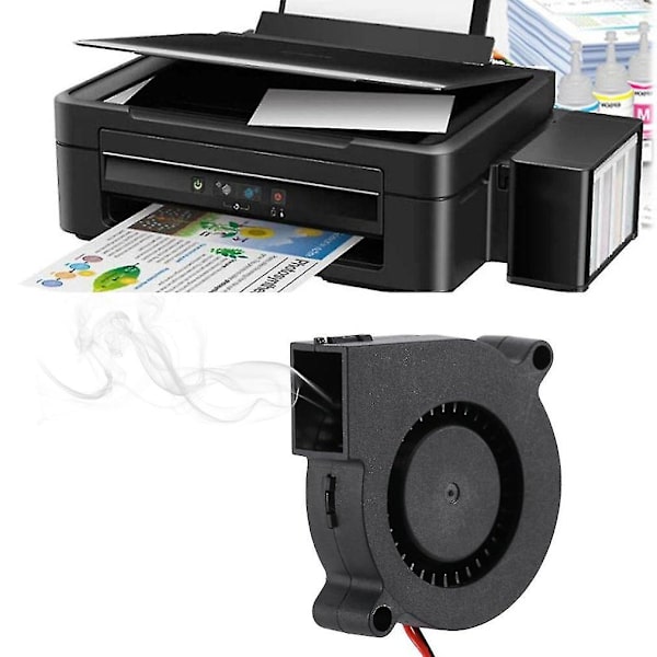 2 stk Mini Køleblæser 5015 DC 12V til 3D-printer