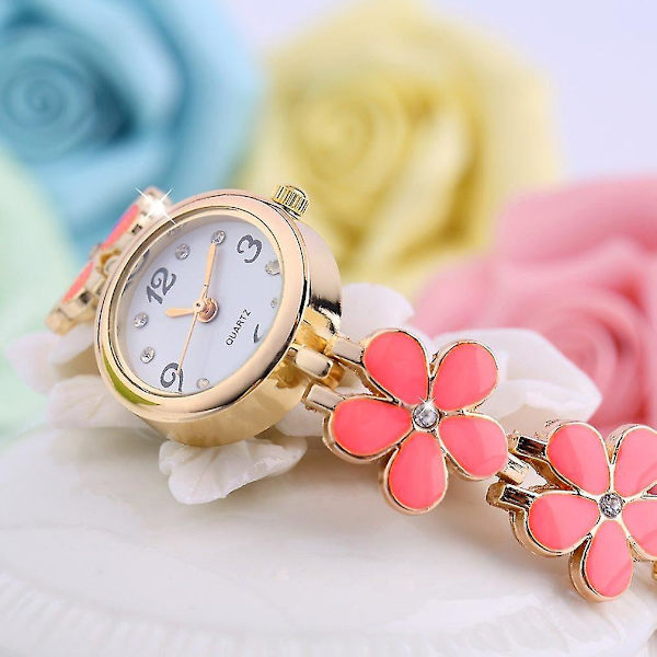 Koreansk Mote Daisy Rosegull Armbåndsur Kvinner
