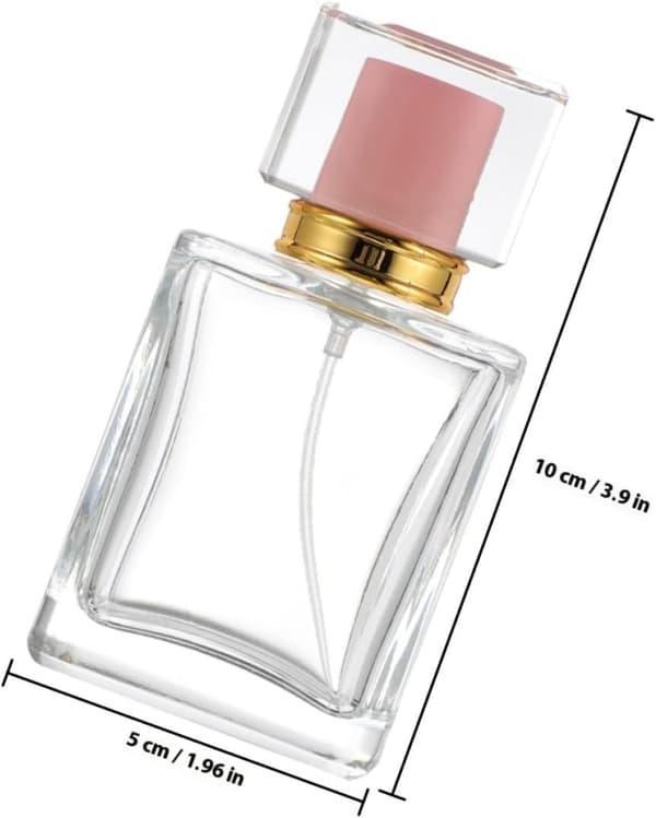 Parfymflaskor i glas Kompakta och lätta att använda påfyllningsbara sprayflaskor 50 ml 2 st för resor och camping
