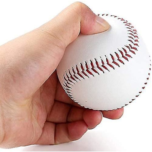 2 stk Baseballs Håndlavet blødt læder Sport Practice Training