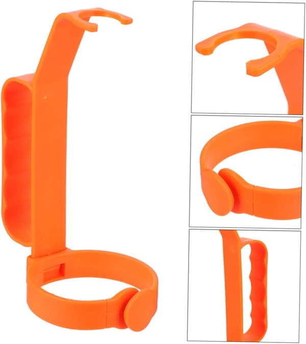 Multifunksjonell plastflaskeholder med ergonomisk design, solid drikkeflaske