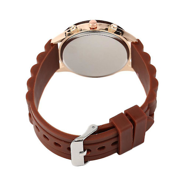 Unisex Silikon Kristall Lady Jelly Gel Kvarts Sportklocka
