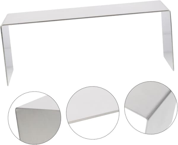 1 st displayställ i rostfritt stål för väskor, skor, bänkskiva, handväskställ, mångsidig förvaring