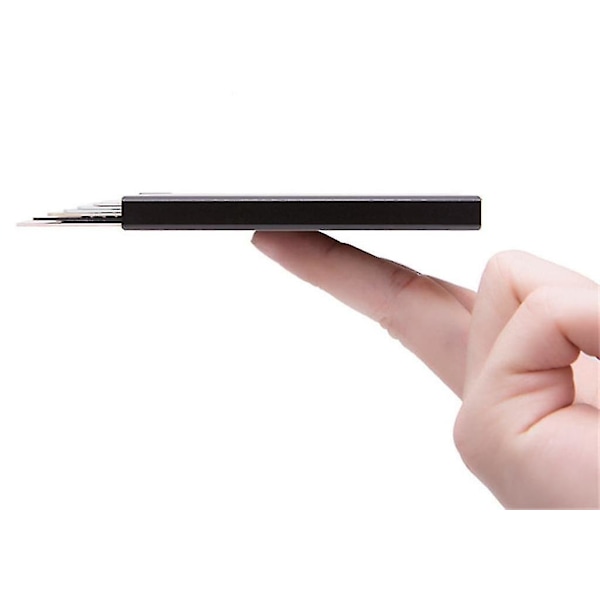 Pop-up Kreditkort Etui - Rfid Nfc Beskyttelse - Aluminium Legering Tegnebog - Holder Op
