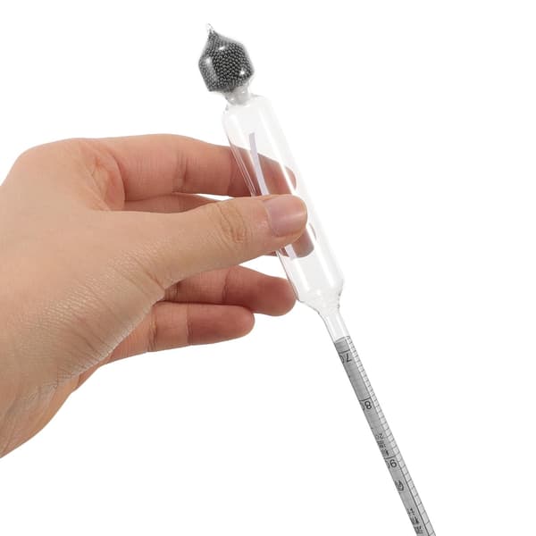 Alkoholhydrometer testsæt med 3 plasthydrometre og måleglas
