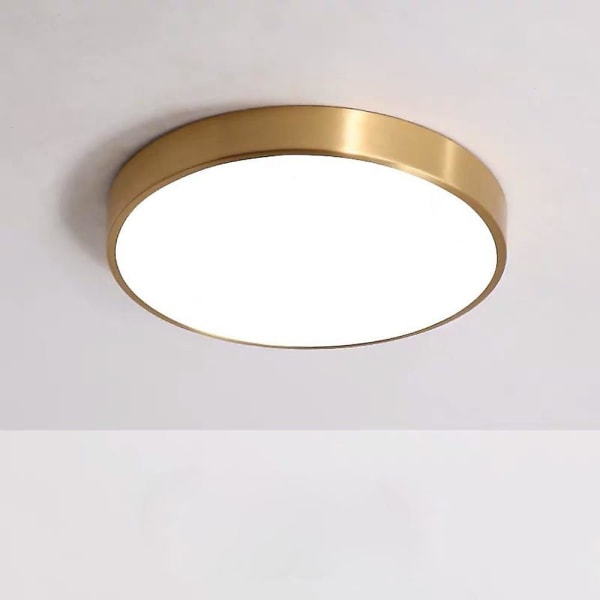 30 cm Single Design Flush Mount Lights Metal Messing Moderne