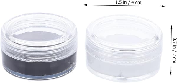 2 stk. malet kosmetisk voks til ansigts- og kropsmakeup med mat eyeliner-effekt