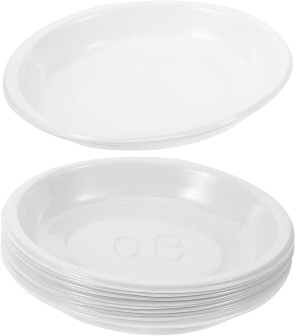 10 st plastblomkrukfat Mini runda växtfat för inomhus- och utomhusbruk Vattenuppsamlare